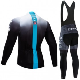Completo Maglia ML + Pantaloncino con bretelle ML 2019 TEAM INEOS N003